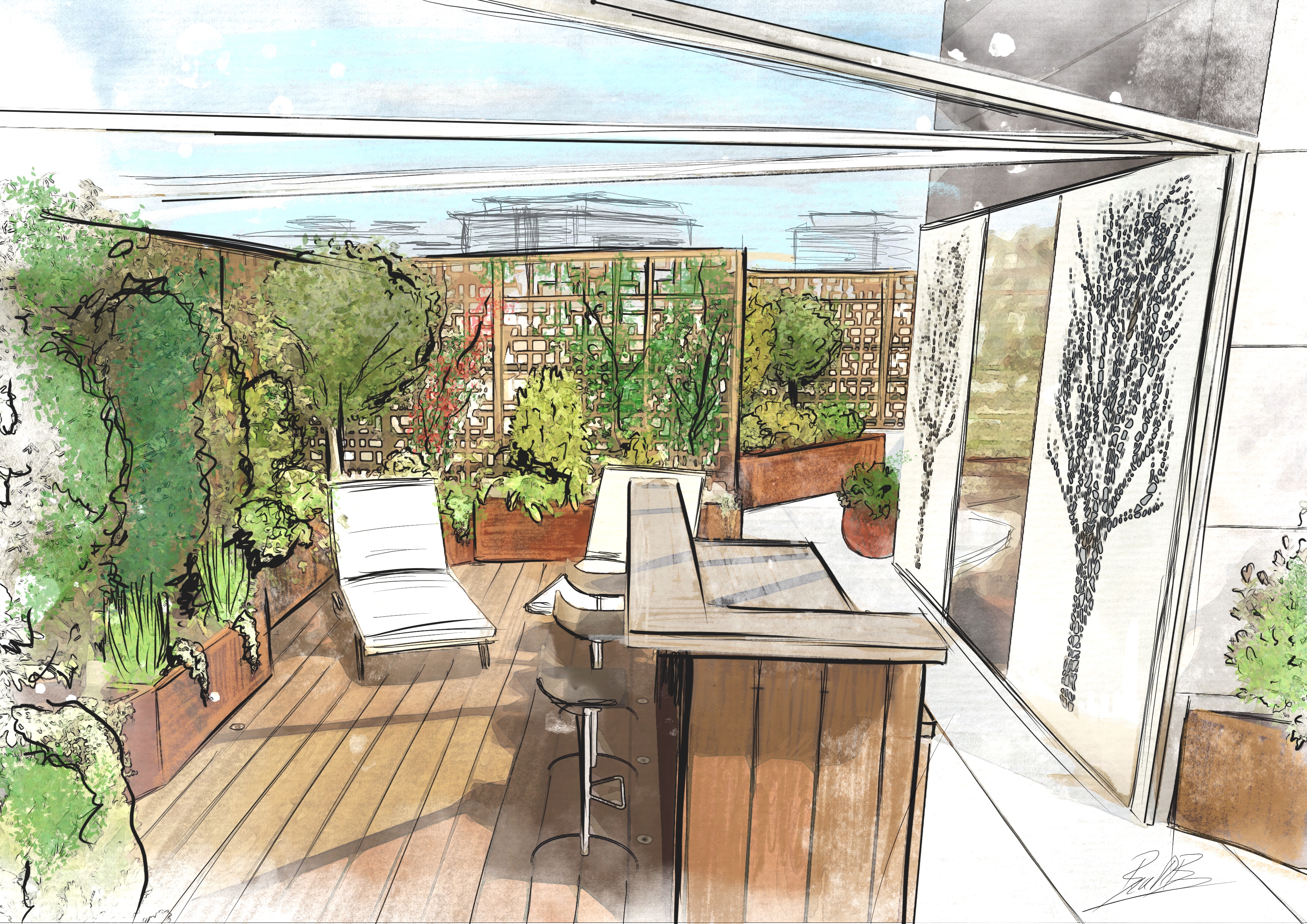 Terrasse Contemporaine Levallois